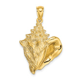 14K Conch Shell Charm
