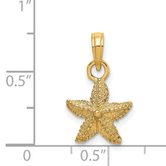 14K Starfish Charm