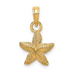 14K Starfish Charm