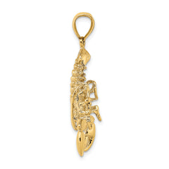 14K Moveable Lobster Charm