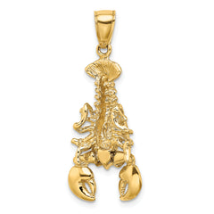 14K Moveable Lobster Charm