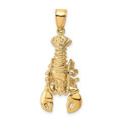 14K Moveable Lobster Charm