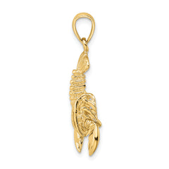 14K Moveable Lobster Charm