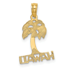 14K HAWAII Palm Tree Charm
