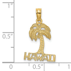 14K HAWAII Palm Tree Charm