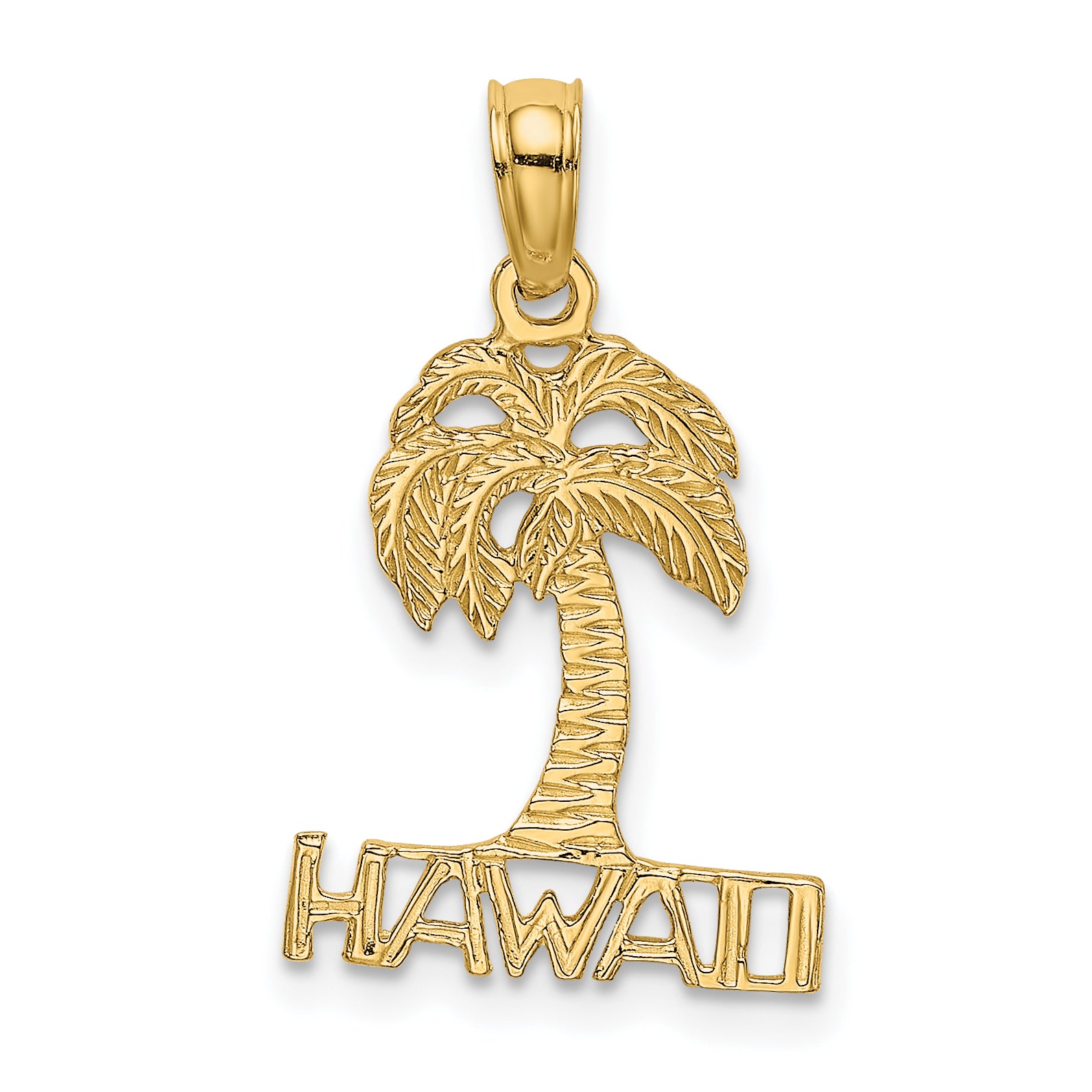 14K HAWAII Palm Tree Charm