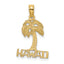 14K HAWAII Palm Tree Charm