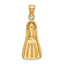 Scuba Flipper Charm in 14K Yellow Gold, 29mm - Sophia Jewelers