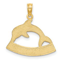 14K HAWAII Dolphin Charm