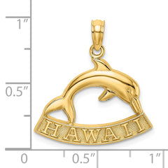 14K HAWAII Dolphin Charm