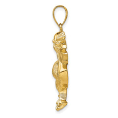 14K Pelican with Fish In Mouth Charm