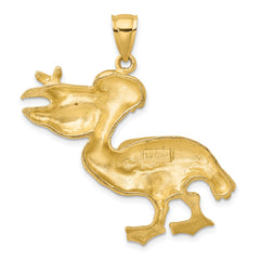 14K Pelican with Fish In Mouth Charm