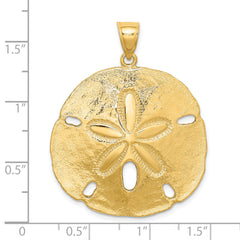 14K Polished Sand Dollar Charm