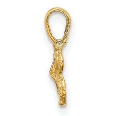 14K Mini Starfish with Fixed Bail Charm