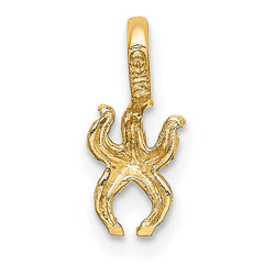 14K Mini Starfish with Fixed Bail Charm