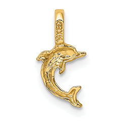 14K Mini Jumping Dolphin with Fixed Bail Charm