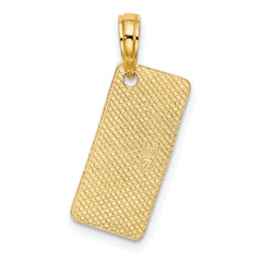 14K NEW JERSEY-LBI (Long Beach Island) License Plate Charm