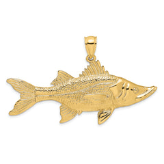 14K 3-D Tarpon Fish Charm