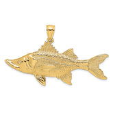 14K 3-D Tarpon Fish Charm