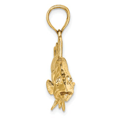 14K 3-D Snook Fish Charm