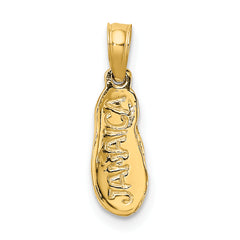 14K JAMAICA Flip-Flop Charm