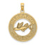 14K BARBADOS w/Flying Fish Circle Charm