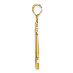 14K Polished CAPE MAY Lighthouse Charm