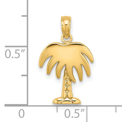 14K Charleston Palm Tree Charm