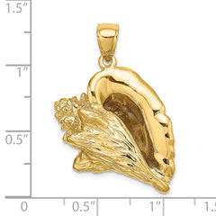 14K 3-D Conch Shell Charm
