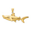 14K 3-D Hammerhead Shark Charm