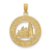 14K BLOCK ISLAND, RI w/ Lighthouse Charm