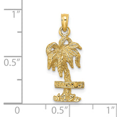 14K MARCO IS. Palm Tree Charm
