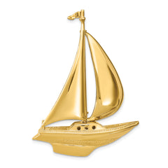 14K 3D Moveable Sailboat Slide