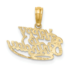 14k Solid Talking HAPPY BIRTHDAY Charm