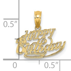 14k Solid Talking HAPPY BIRTHDAY Charm