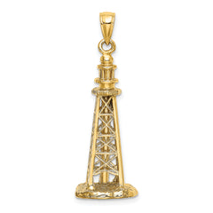 14K 3D SANIBEL ISLAND Lighthouse Charm
