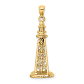 14K 3D SANIBEL ISLAND Lighthouse Charm