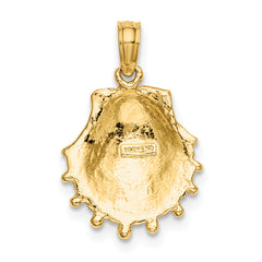 14K Lion's Paw Shell Charm