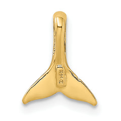 14K Mini Whale Tail Chain Slide