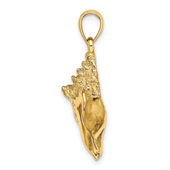 14K Conch Shell Charm