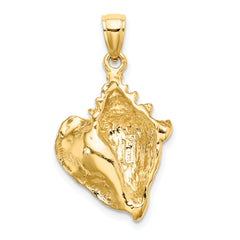 14K Conch Shell Charm
