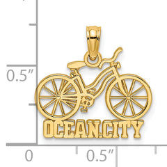 14K OCEAN CITY Bicycle Charm