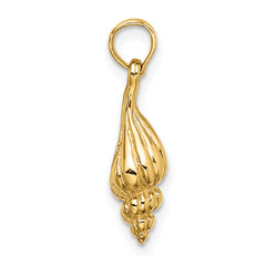 14K 3-D Mini Conch Shell Charm