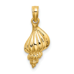14K 3-D Mini Conch Shell Charm