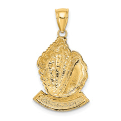 14K BAHAMAS Conch Shell Charm
