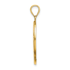 14K ARUBA W/ Dolphin Sunset In Frame Charm