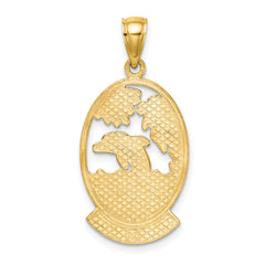 14K BARBADOS w/Dolphin Sunset Scene Charm