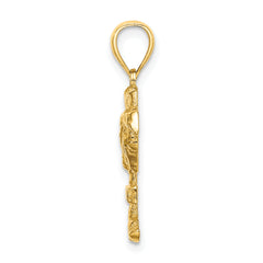 14K 2-D CURACAO On Palm Tree Charm