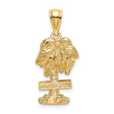14K ST. THOMAS Palm Tree Charm