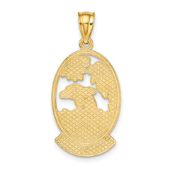 14K ST. MARTIN w/ Dolphin Sunset Charm